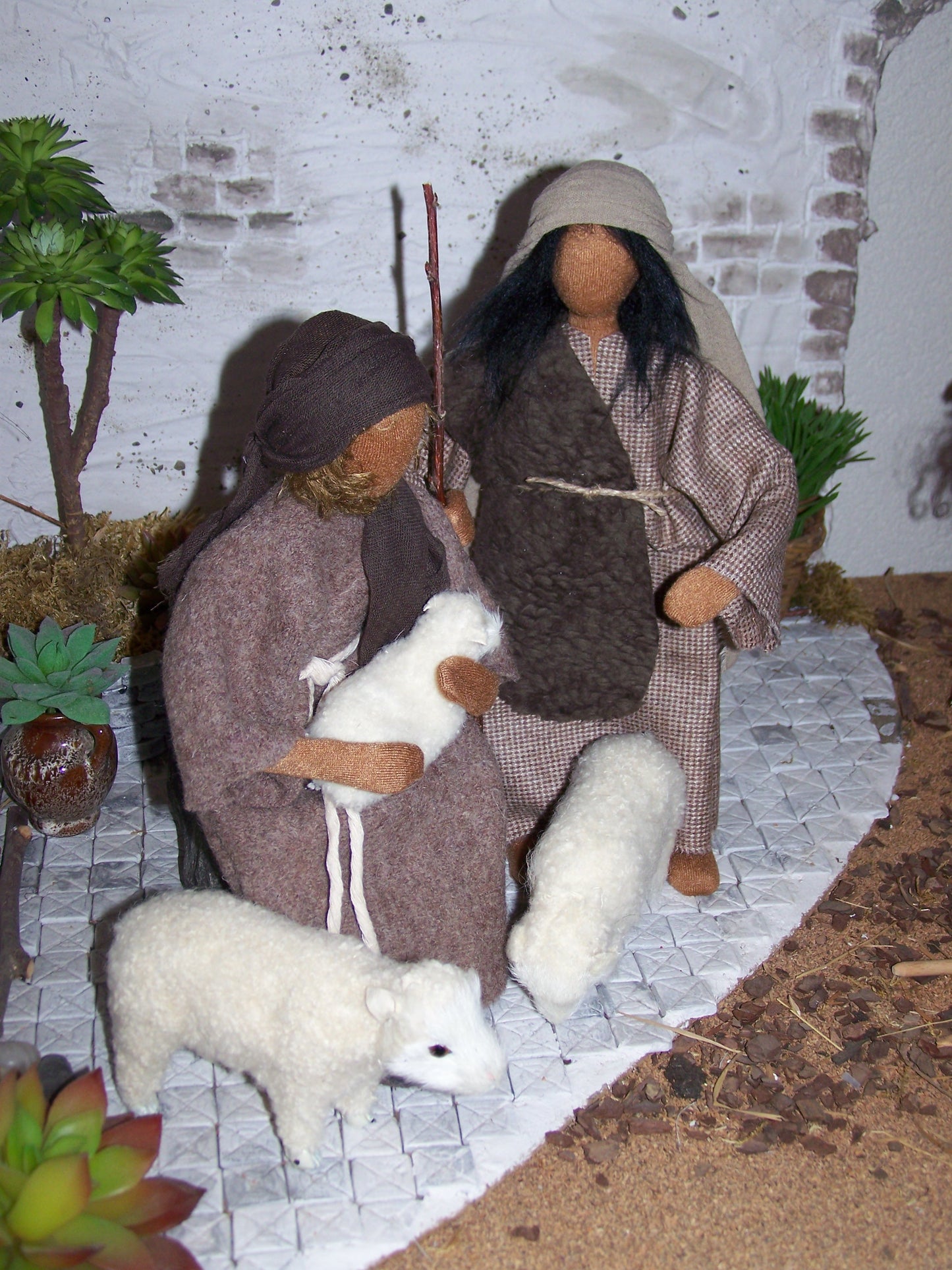 Krippenset Hirten 4 - Biblische Erzählfiguren