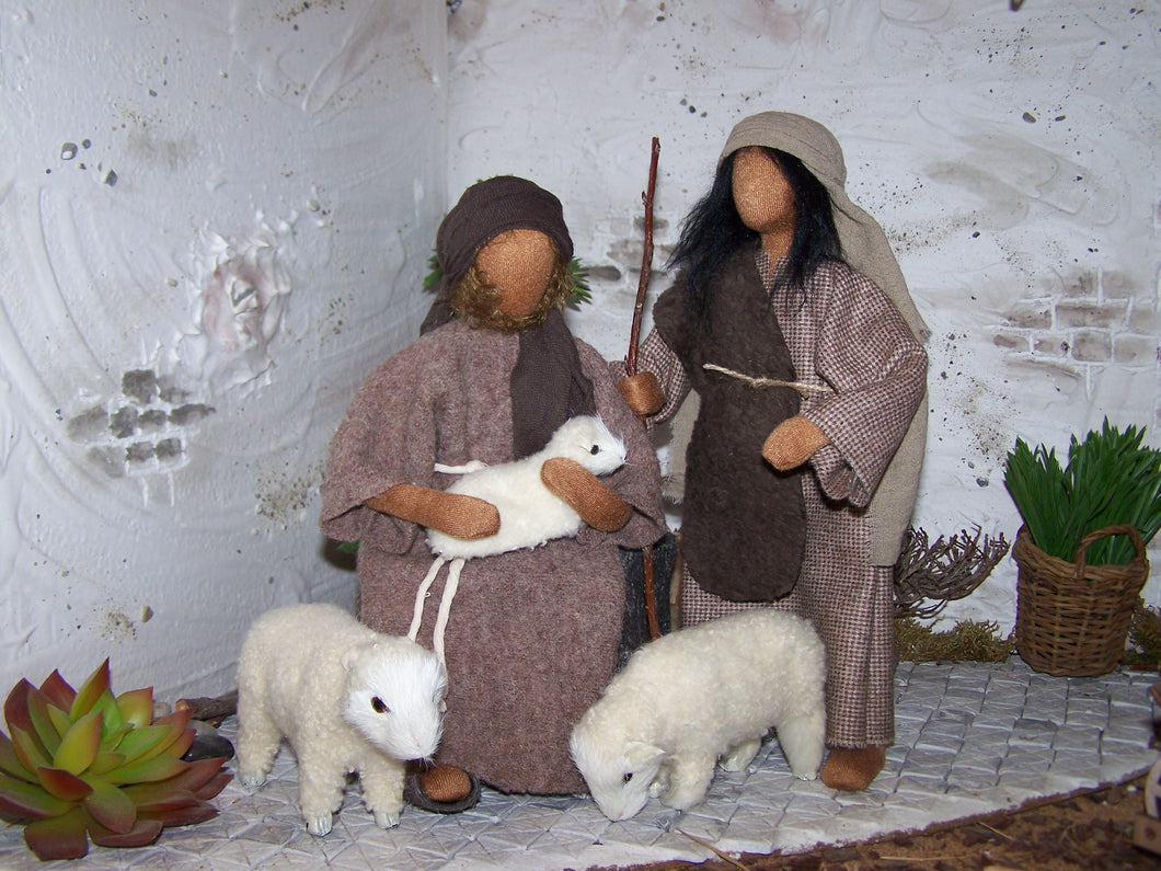 Krippenset Hirten 4 - Biblische Erzählfiguren