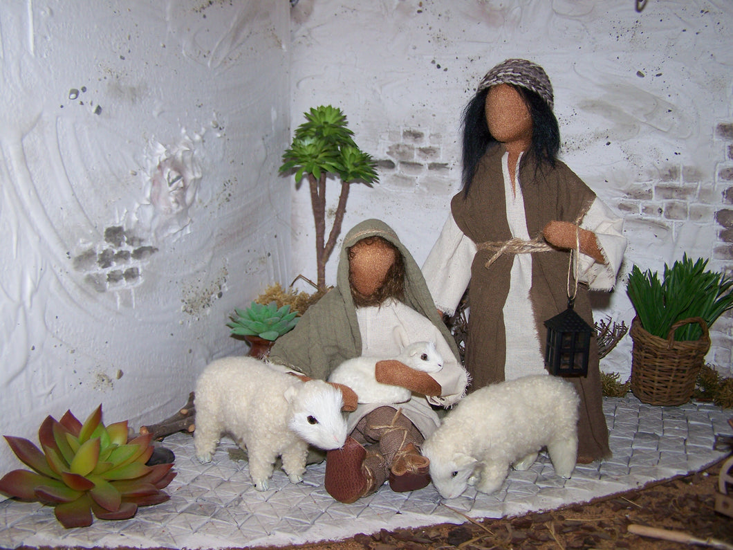 Krippenset Hirten 6- Biblische Erzählfiguren
