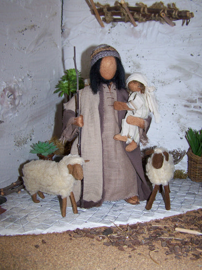 Der Hirte mit seinem Sohn- Biblische Erzählfiguren
