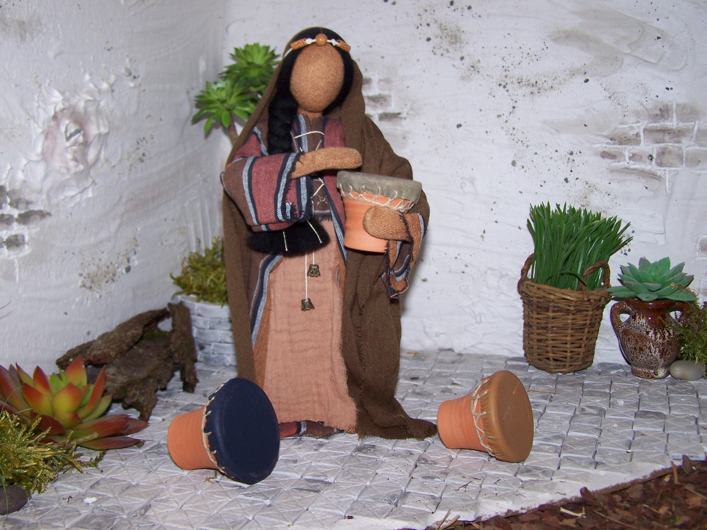 Trommel mit Leder bespannt, handgefertigt