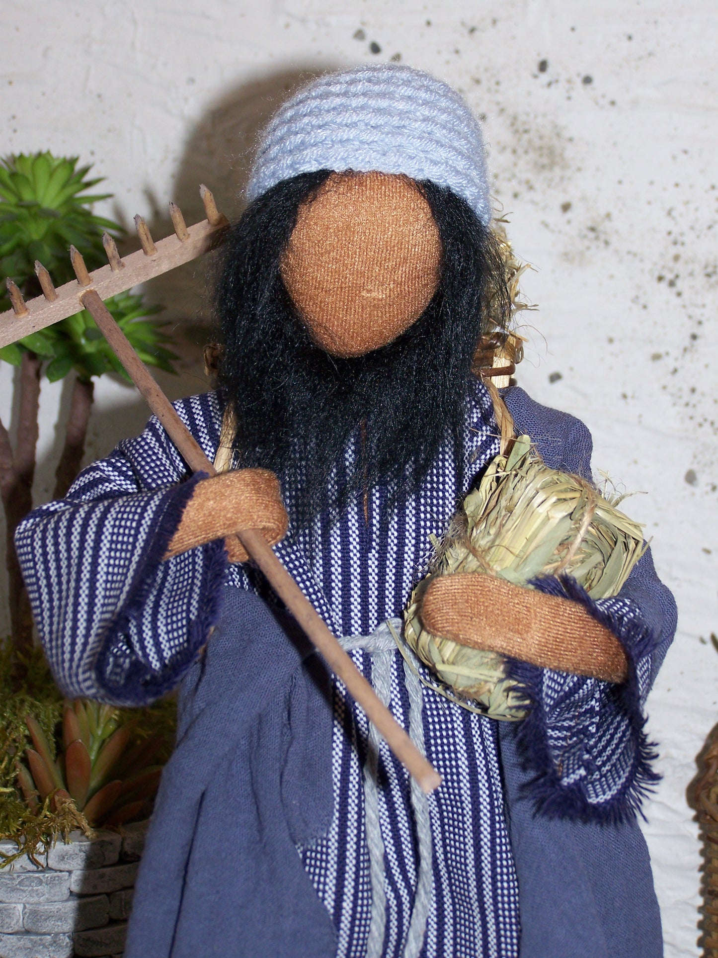 Junger Mann bei der Heuernte- Biblische Erzählfiguren