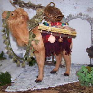 Dromedar, stehend, Felltier mit Beladung - Biblische Erzählfiguren