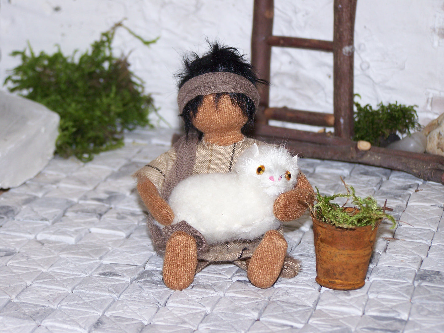 Junge mit Lamm - Biblische Erzählfiguren
