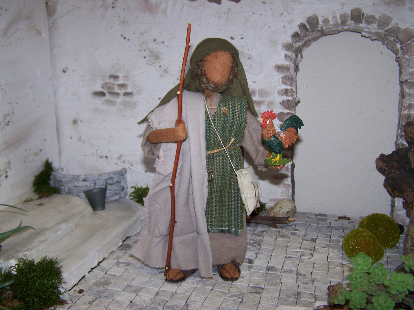Petrus mit dem Hahn - Biblische Erzählfiguren