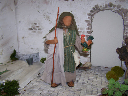 Petrus mit dem Hahn - Biblische Erzählfiguren