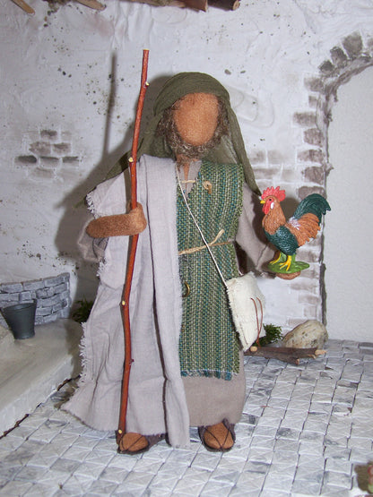 Petrus mit dem Hahn - Biblische Erzählfiguren