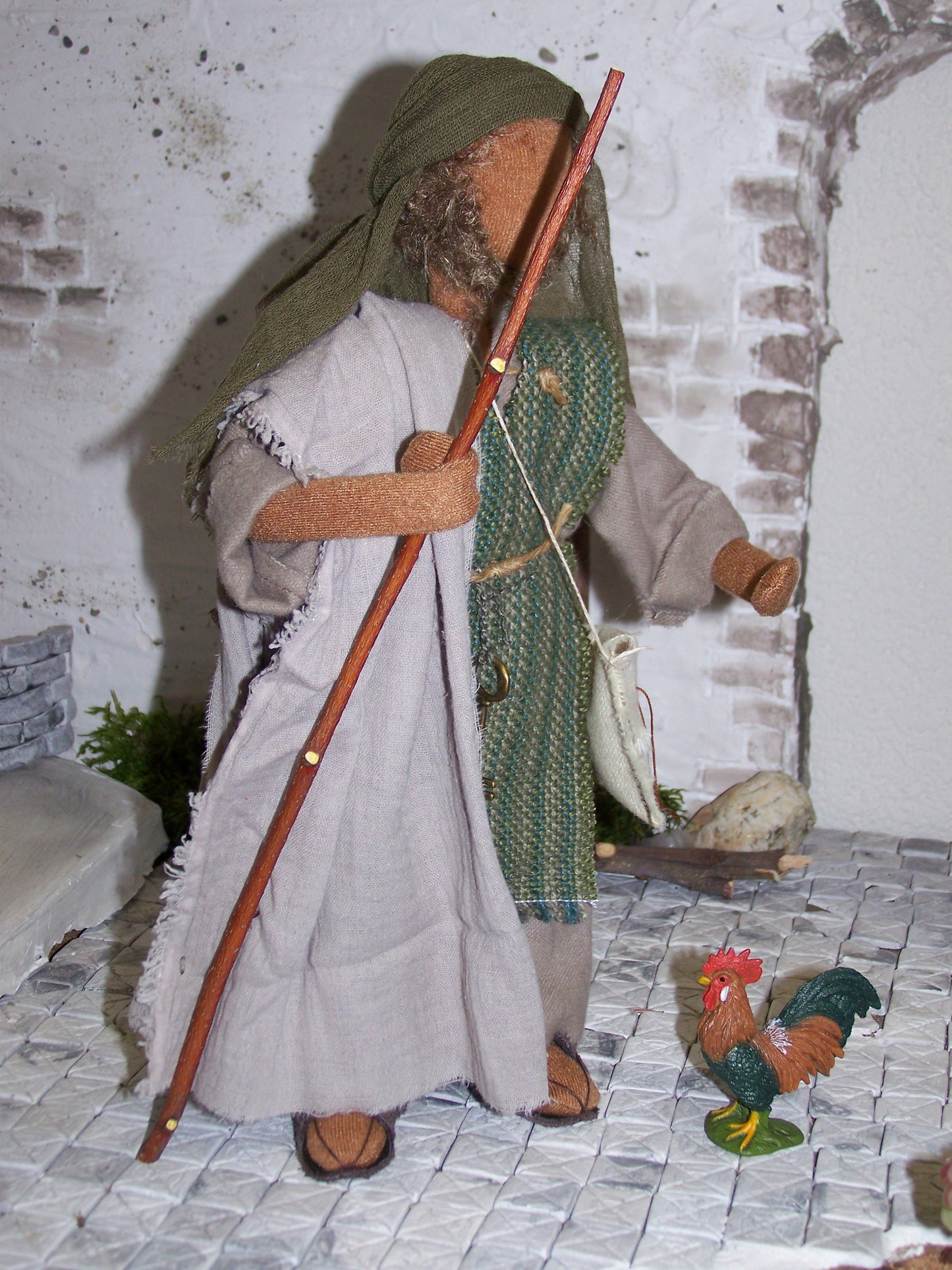 Petrus mit dem Hahn - Biblische Erzählfiguren