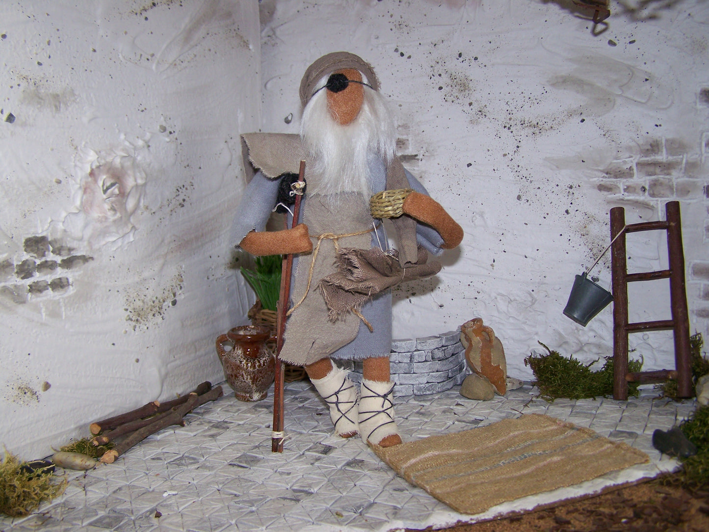 Bettler mit Krücke - Biblische Erzählfiguren