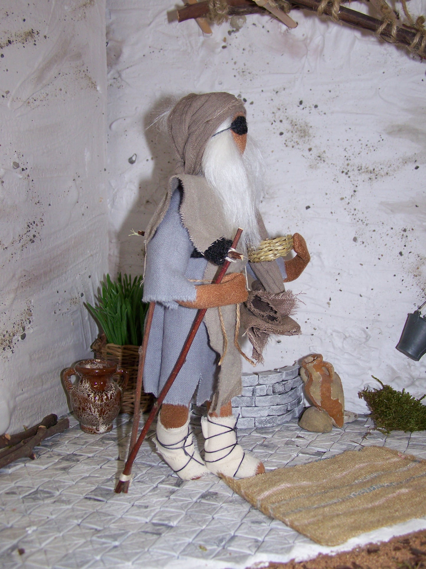 Bettler mit Krücke - Biblische Erzählfiguren