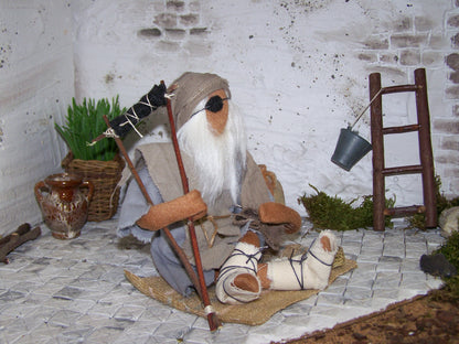 Bettler mit Krücke - Biblische Erzählfiguren