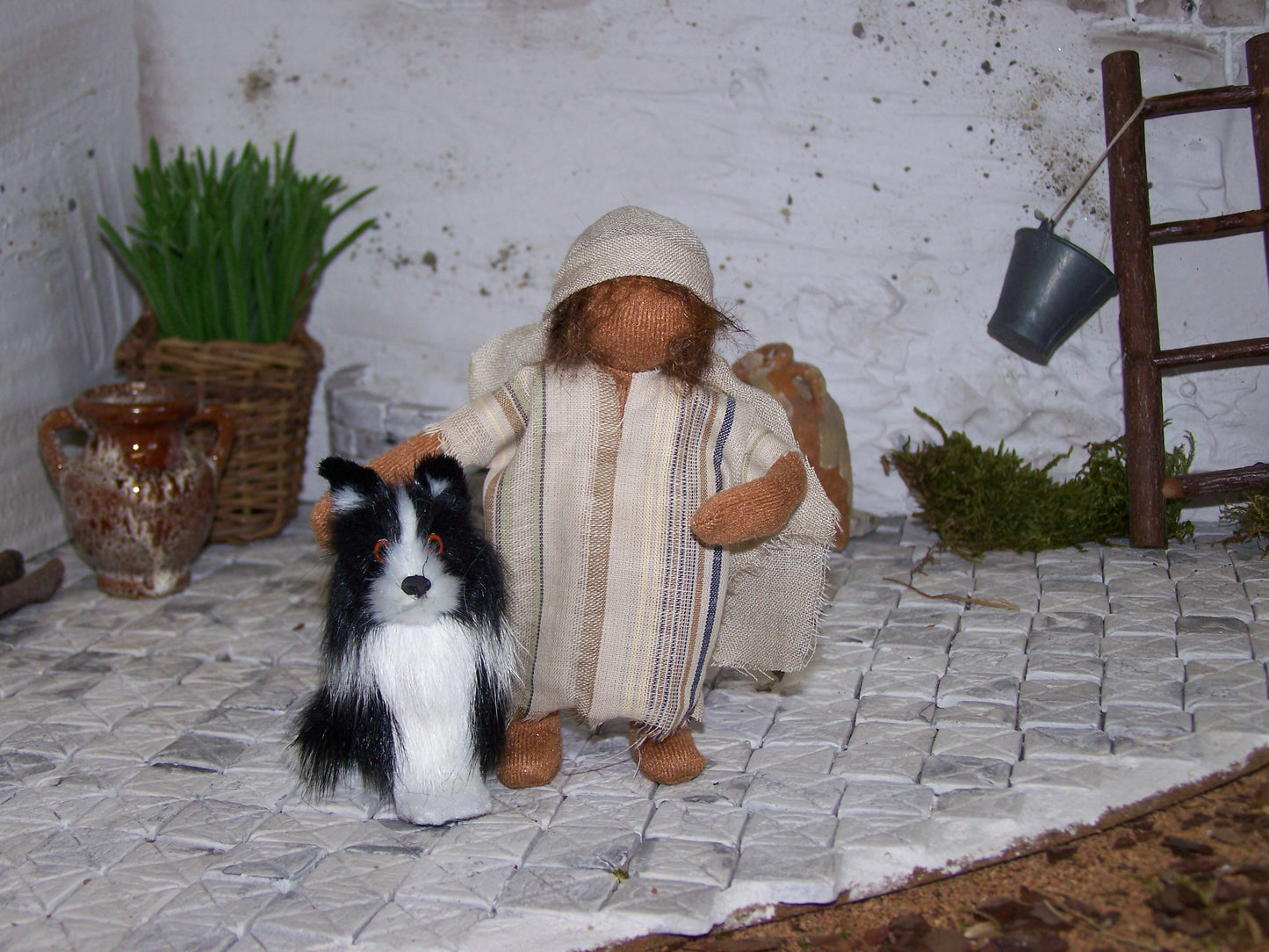 Kleinkind/Junge mit Hund - Biblische Erzählfiguren