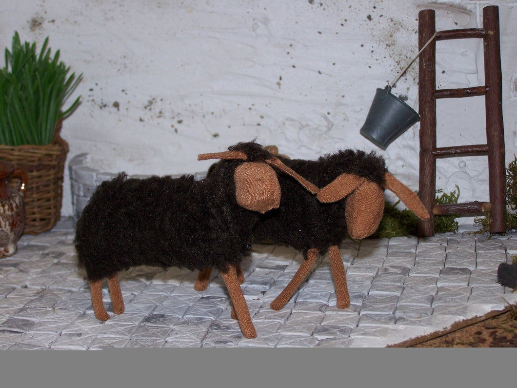 Schafe, handgenäht - Biblische Erzählfiguren