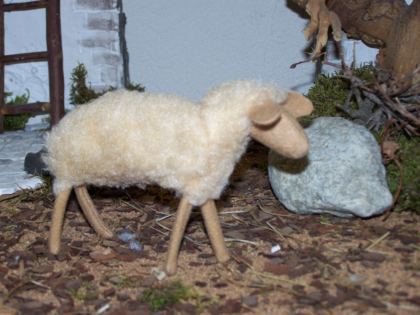 Schafe, handgenäht - Biblische Erzählfiguren