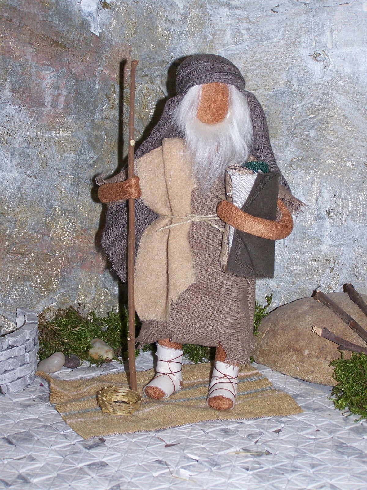 Bettler mit Stab - Biblische Erzählfiguren