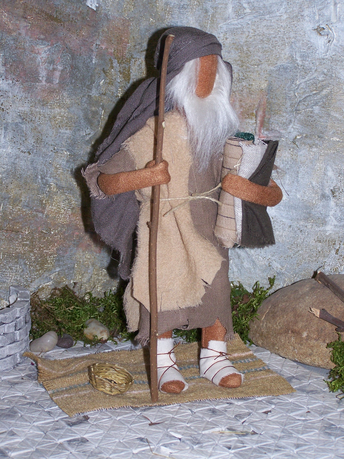 Bettler mit Stab - Biblische Erzählfiguren